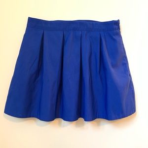 Girls Royal Blue Pleated Skirt!